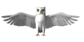 An animated owl